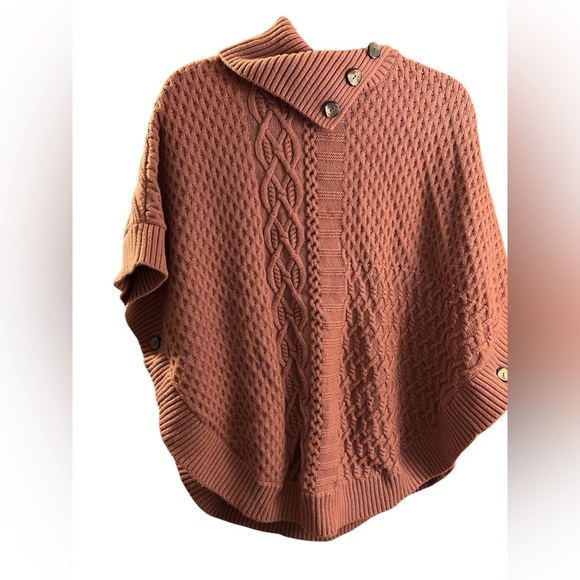 Talbots Women’s Cable Knit Poncho/Cape - Size Small - Picture 1 of 5